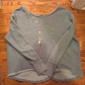 Free People turquoise sweater